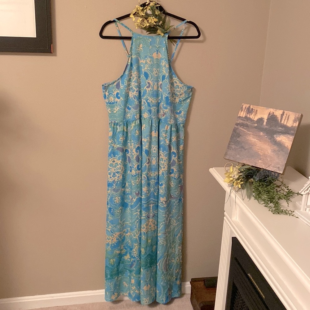 Resort Wear - Fun, bright, flowing, floor length sundress
